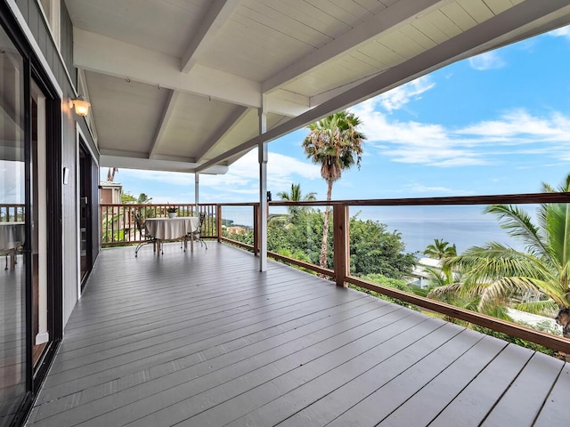 87-3216 Carissa Rd, Captain Cook, HI 96704 - deck with a water view