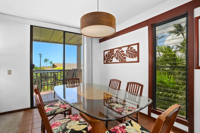 1870 Hoone Rd Unit 511, Koloa, HI 96756 - tiled dining area featuring baseboards