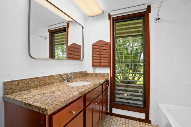 1870 Hoone Rd Unit 511, Koloa, HI 96756 - full bath with vanity, a bath, and tile patterned floors