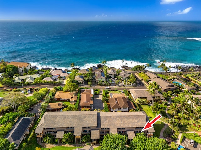 1870 Hoone Rd Unit 511, Koloa, HI 96756 - aerial view of residential area featuring extended coastline