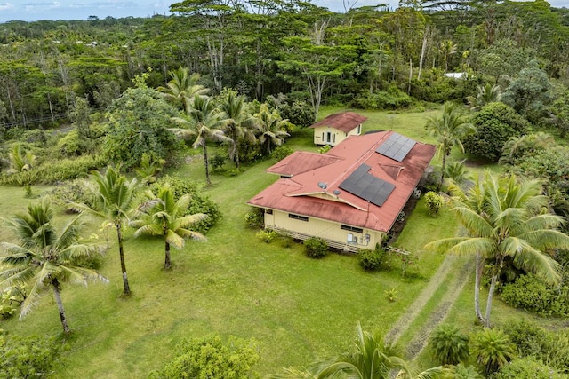 16-295 Orchidland Dr, Kurtistown, HI 96760 - view from above of property with a heavily wooded area