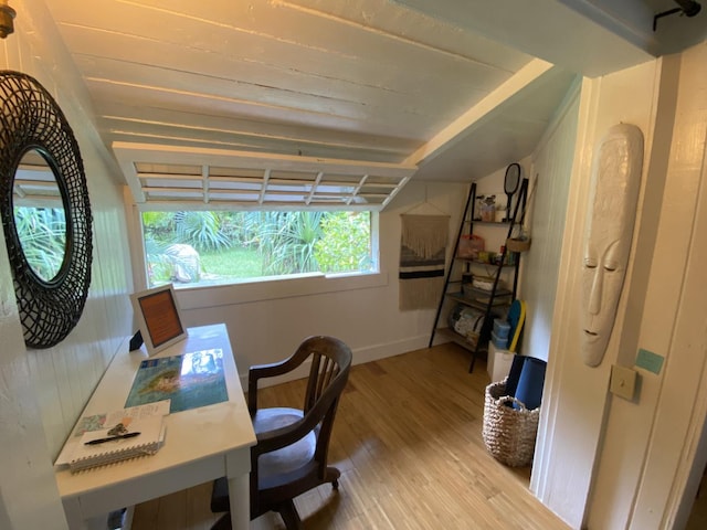 15-1884 9th Ave, Keaau, HI 96749 - home office with wood finished floors and lofted ceiling