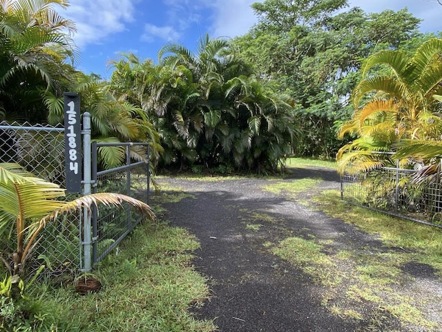 15-1884 9th Ave, Keaau, HI 96749 - view of road featuring a gated entry