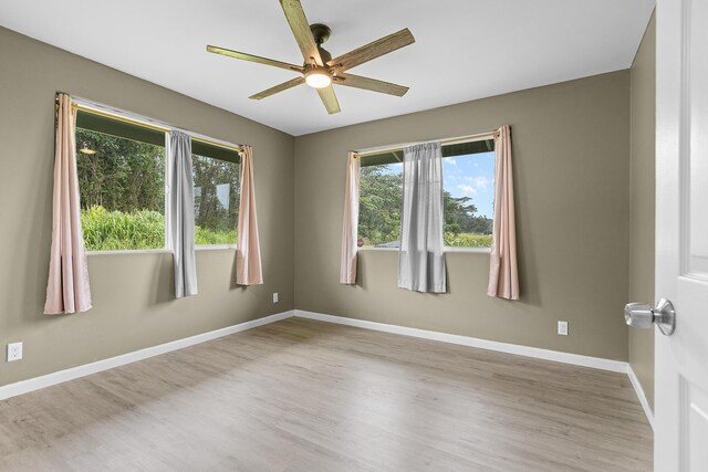 15-1730 29th Ave, Keaau, HI 96749 - unfurnished room with ceiling fan and wood finished floors