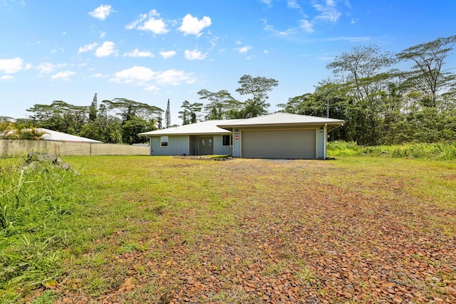15-1730 29th Ave, Keaau, HI 96749 - rear view of property with an attached garage