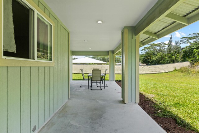 15-1730 29th Ave, Keaau, HI 96749 - fenced backyard featuring a patio area