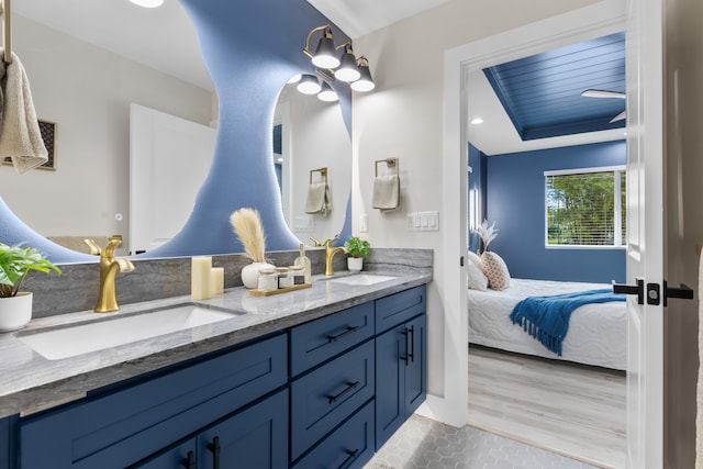 15-1408 13th Ave, Keaau, HI 96749 - ensuite bathroom featuring double vanity and tile patterned flooring