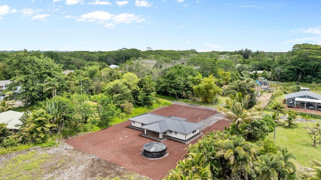 15-1408 13th Ave, Keaau, HI 96749 - aerial view of property and surrounding area with a forest
