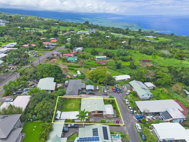 81-6356 Keopuka Pl, Captain Cook, HI 96750 - aerial view of property's location featuring property boundaries highlighted and a nearby body of water