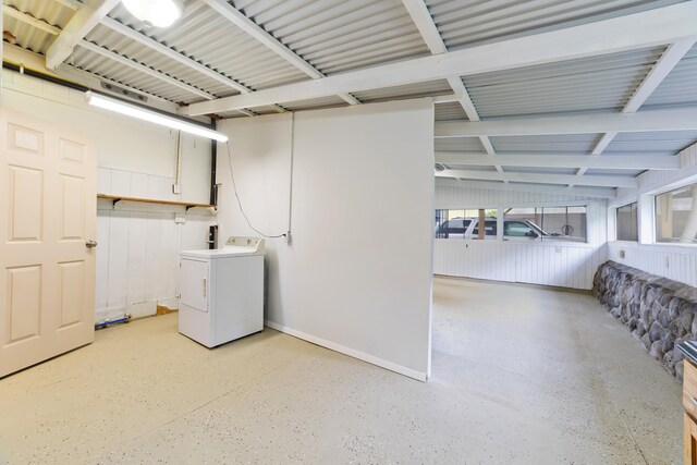 81-6356 Keopuka Pl, Captain Cook, HI 96750 - below grade area with washer / clothes dryer and baseboards