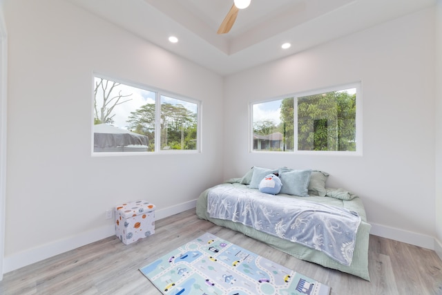 15-1713 32nd Ave, Keaau, HI 96749 - bedroom with wood finished floors, recessed lighting, and ceiling fan