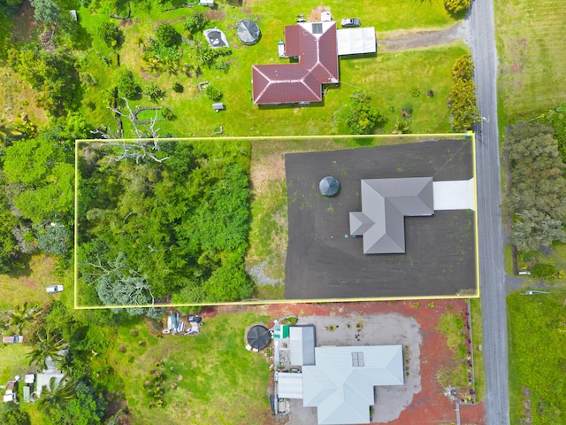 15-1713 32nd Ave, Keaau, HI 96749 - aerial view of property and surrounding area with property boundaries highlighted