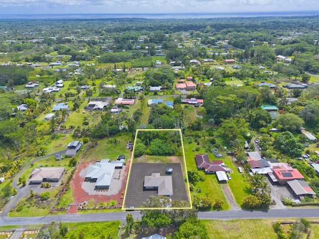 15-1713 32nd Ave, Keaau, HI 96749 - aerial view of residential area with property parcel outlined