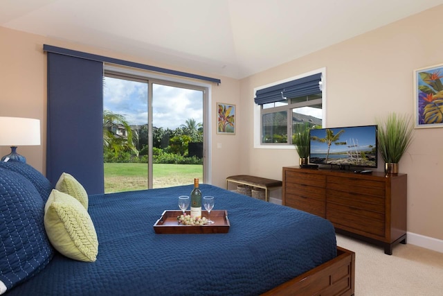 68-1122 Kaniku Dr Unit 426, Kamuela, HI 96743 - bedroom with access to exterior and light carpet