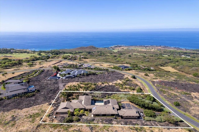 81-580 Kaiue St, Kealakekua, HI 96750 - aerial perspective of suburban area with property boundaries highlighted and a nearby body of water