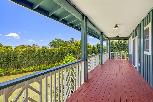 2645 Keoki Pl, Kalaheo, HI 96741 - view of wooden deck