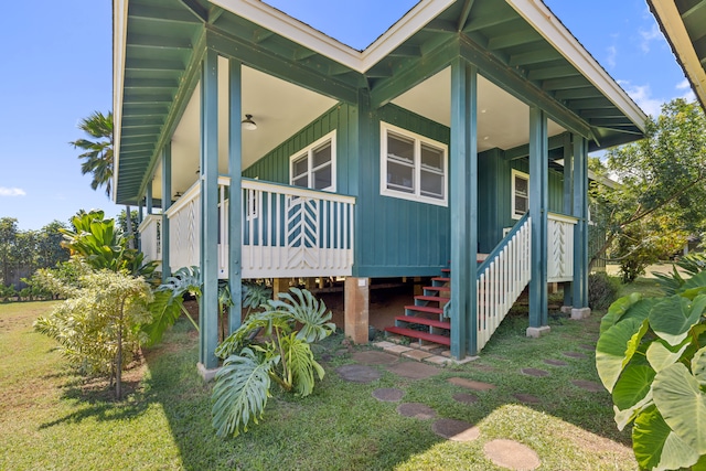2645 Keoki Pl, Kalaheo, HI 96741 - view of side of property with covered porch