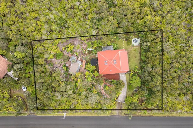 11-3119 Alii Anela St, Volcano, HI 96785 - aerial view of property's location featuring property boundaries highlighted