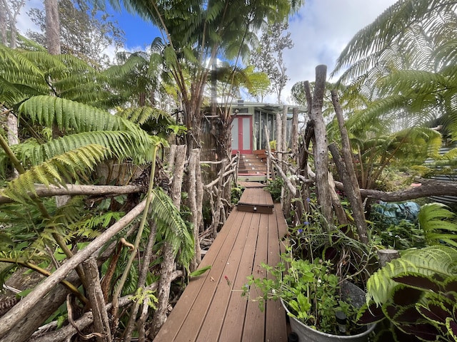 11-3119 Alii Anela St, Volcano, HI 96785 - view of wooden deck