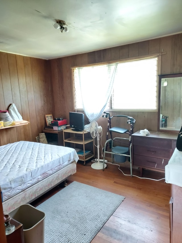 17-4136 Kukui Camp Rd, Mountain View, HI 96771 - bedroom with wood finished floors and wooden walls