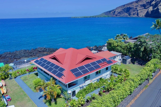 82-6047 Puuhonua Rd, Captain Cook, HI 96704 - view from above of property featuring a water and mountain view