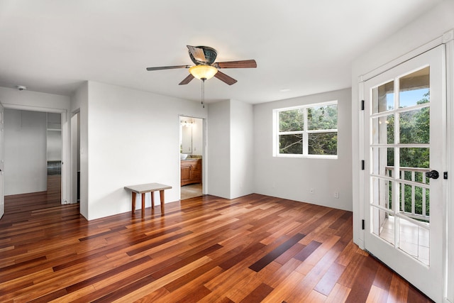 79-1145 Kao Rd, Holualoa, HI 96725 - spare room featuring wood finished floors and a ceiling fan