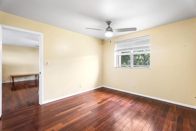 79-1145 Kao Rd, Holualoa, HI 96725 - spare room featuring hardwood / wood-style floors and ceiling fan