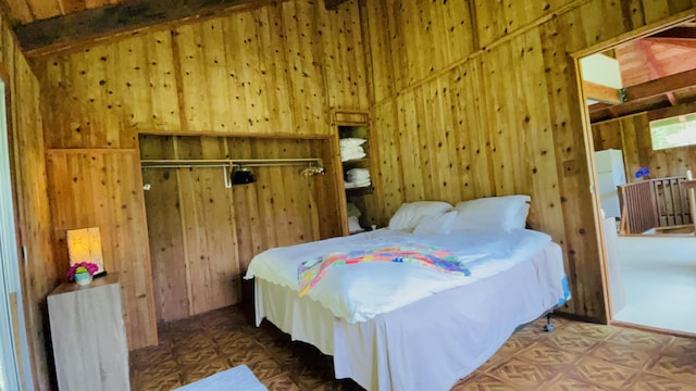 11-3170 Anuhea St, Volcano, HI 96785 - bedroom featuring wooden walls