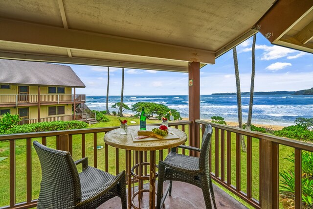 5-7130 Kuhio Hwy Unit J3June/July # 4, Hanalei, HI 96722 - balcony with a water view