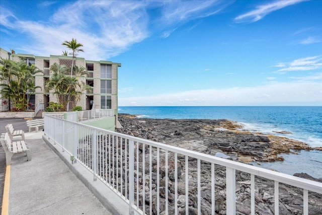 75-6016 Alii Dr Unit 323, Kailua-Kona, HI 96740 - balcony featuring view of water and beach