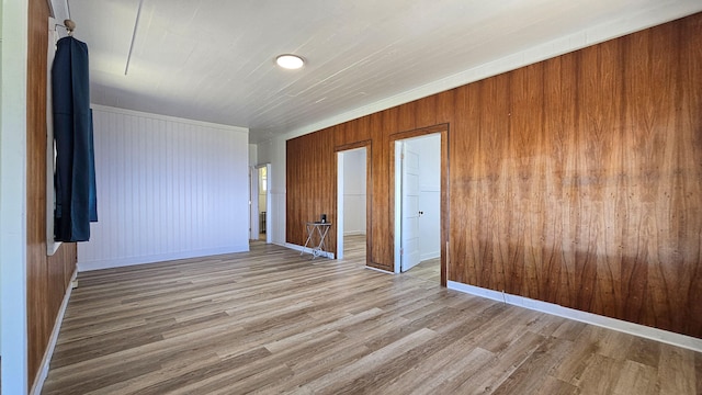 48-5241 Kukuihaele Rd, Honokaa, HI 96727 - unfurnished room with light wood-type flooring and wood walls