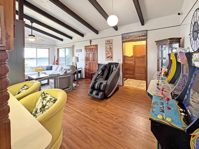 979-A Kumukoa St, Hilo, HI 96720 - living room with wood finished floors and ceiling fan