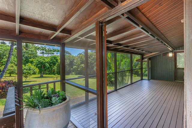 4417-B Kahili Makai St Unit D, Kilauea, HI 96754 - view of unfurnished sunroom