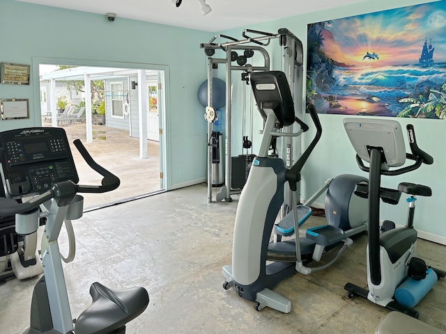 68-3831 Lua Kula St Unit H202, Waikoloa, HI 96738 - exercise room with baseboards