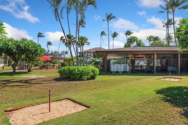 4-1250 Kuhio Hwy Unit G204, Kapaa, HI 96746 - surrounding community with a lawn