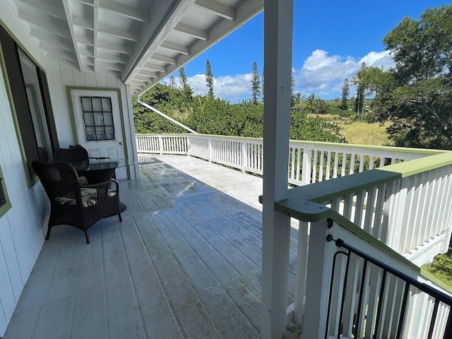94-5868 Kanaloa Pl, Naalehu, HI 96772 - view of wooden deck