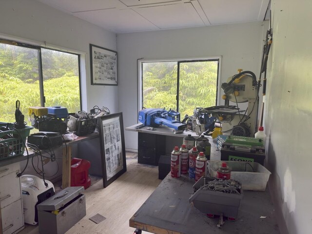 11-1834 Kolea St, Mountain View, HI 96771 - office space featuring wood finished floors and healthy amount of natural light