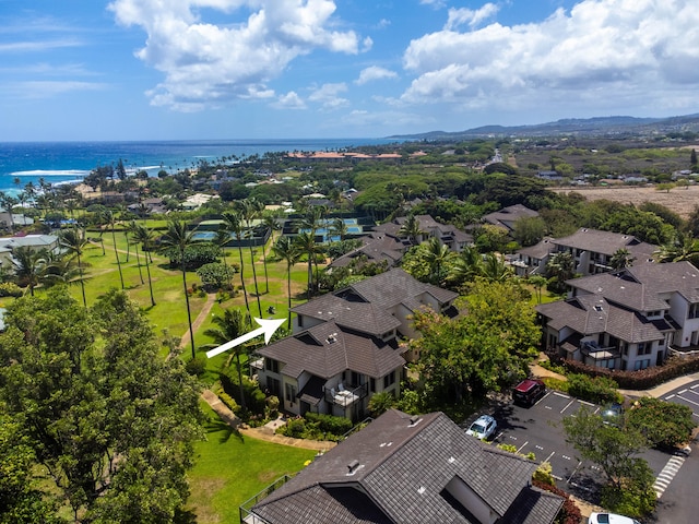 1901 Poipu Rd Unit 633, Koloa, HI 96756 - aerial perspective of suburban area featuring a large body of water