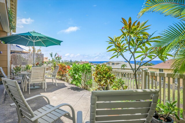 75-5919 Alii Dr Unit Jj2, Kailua-Kona, HI 96740 - view of patio / terrace with outdoor dining space