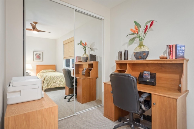 75-5919 Alii Dr Unit Jj2, Kailua-Kona, HI 96740 - carpeted office featuring a ceiling fan