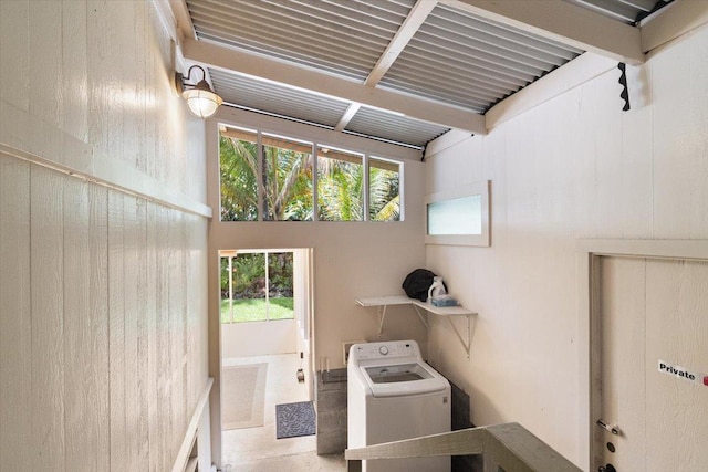 14-3342 Kaululaau Rd Unit 3, Pahoa, HI 96778 - laundry area featuring washer / clothes dryer and healthy amount of natural light