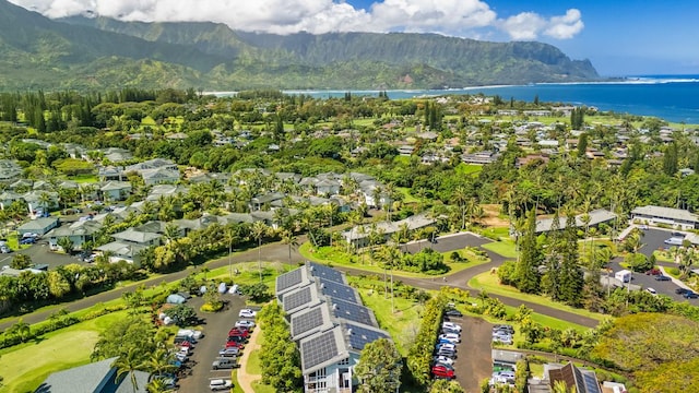 3811 Edward Rd Unit 3304, Princeville, HI 96722 - aerial perspective of suburban area with a water and mountain view
