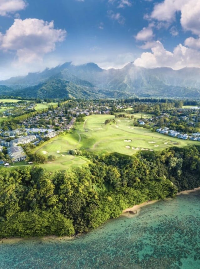 3811 Edward Rd Unit 3304, Princeville, HI 96722 - mountain view featuring a golf club