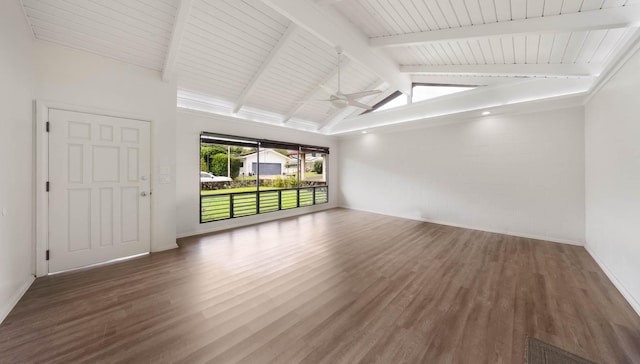 328 Molo St, Kapaa, HI 96746 - empty room with wood finished floors and a ceiling fan