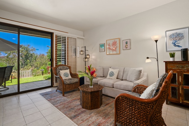 2253 Poipu Rd Unit 320, Koloa, HI 96756 - living room with light tile patterned floors and healthy amount of natural light