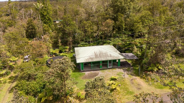 11-3057 Anuhea St, Volcano, HI 96785 - aerial view of property and surrounding area featuring a forest