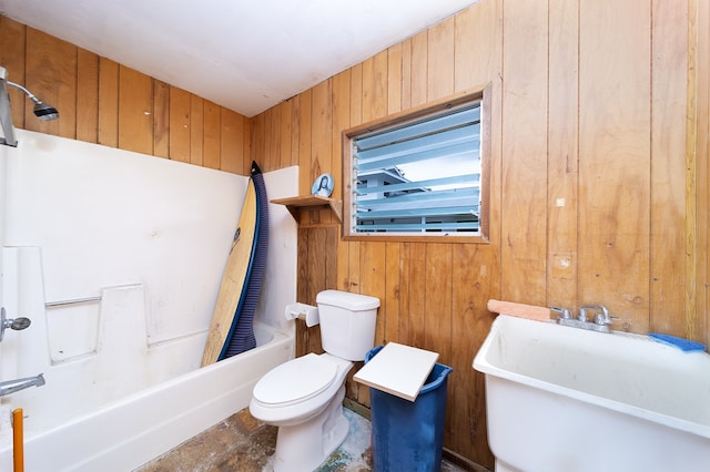 17-436 Ipuaiwaha St, Keaau, HI 96749 - full bathroom with wooden walls and  shower combination