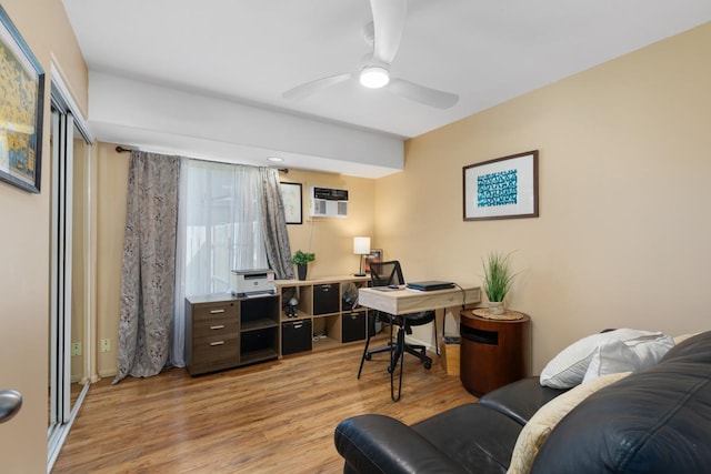 68-1740 Akaula St, Waikoloa, HI 96738 - office featuring wood finished floors and ceiling fan
