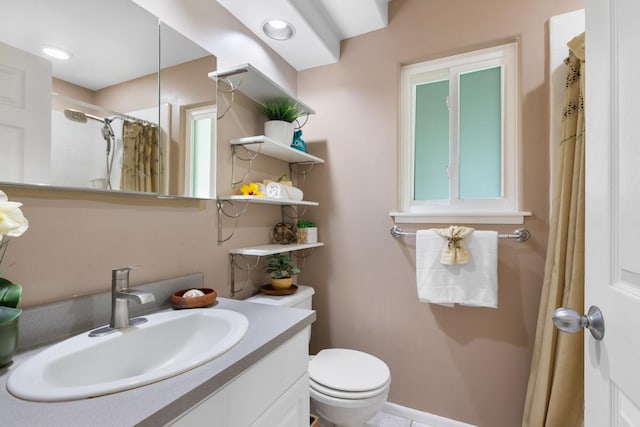 68-1740 Akaula St, Waikoloa, HI 96738 - full bath featuring vanity and curtained shower
