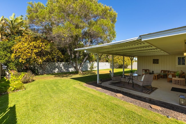 68-1740 Akaula St, Waikoloa, HI 96738 - view of yard with a patio and an outdoor living space